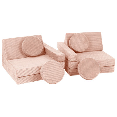 Sofá modular multifuncional para niños de bloques de espuma